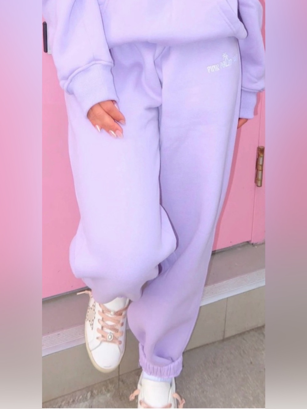 Pink Dolphin Pastel Lavender Jogger Pants